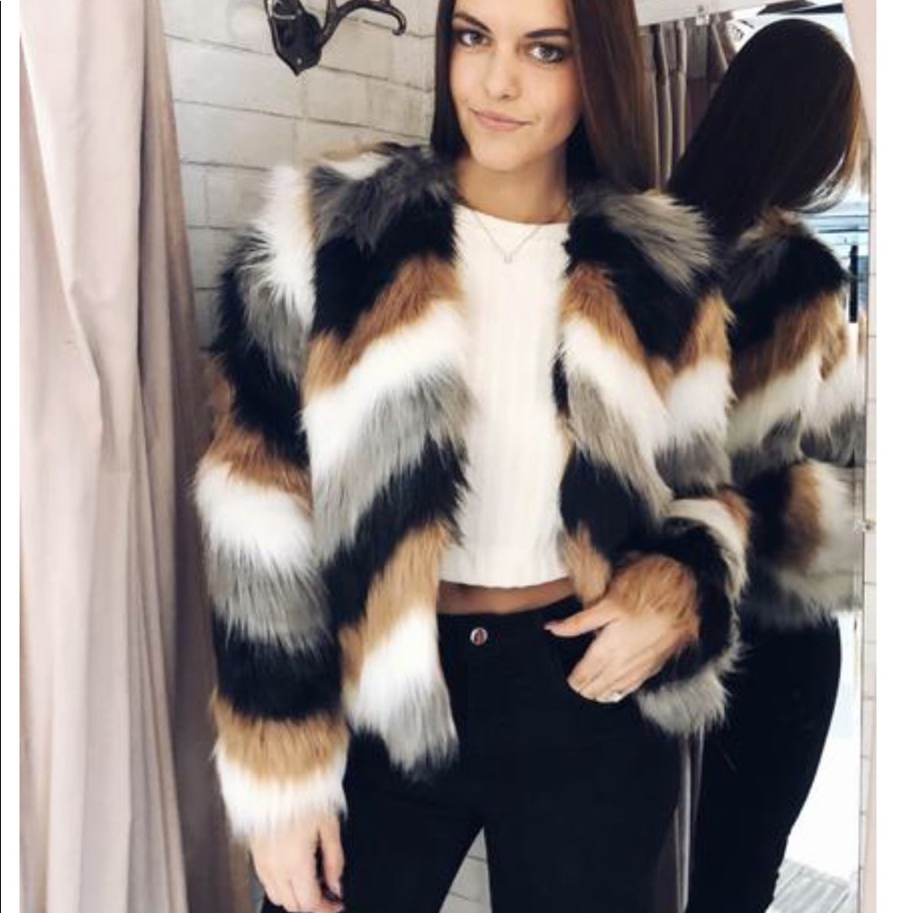 J.D. Luxe Faux Fur Kenza Jacket